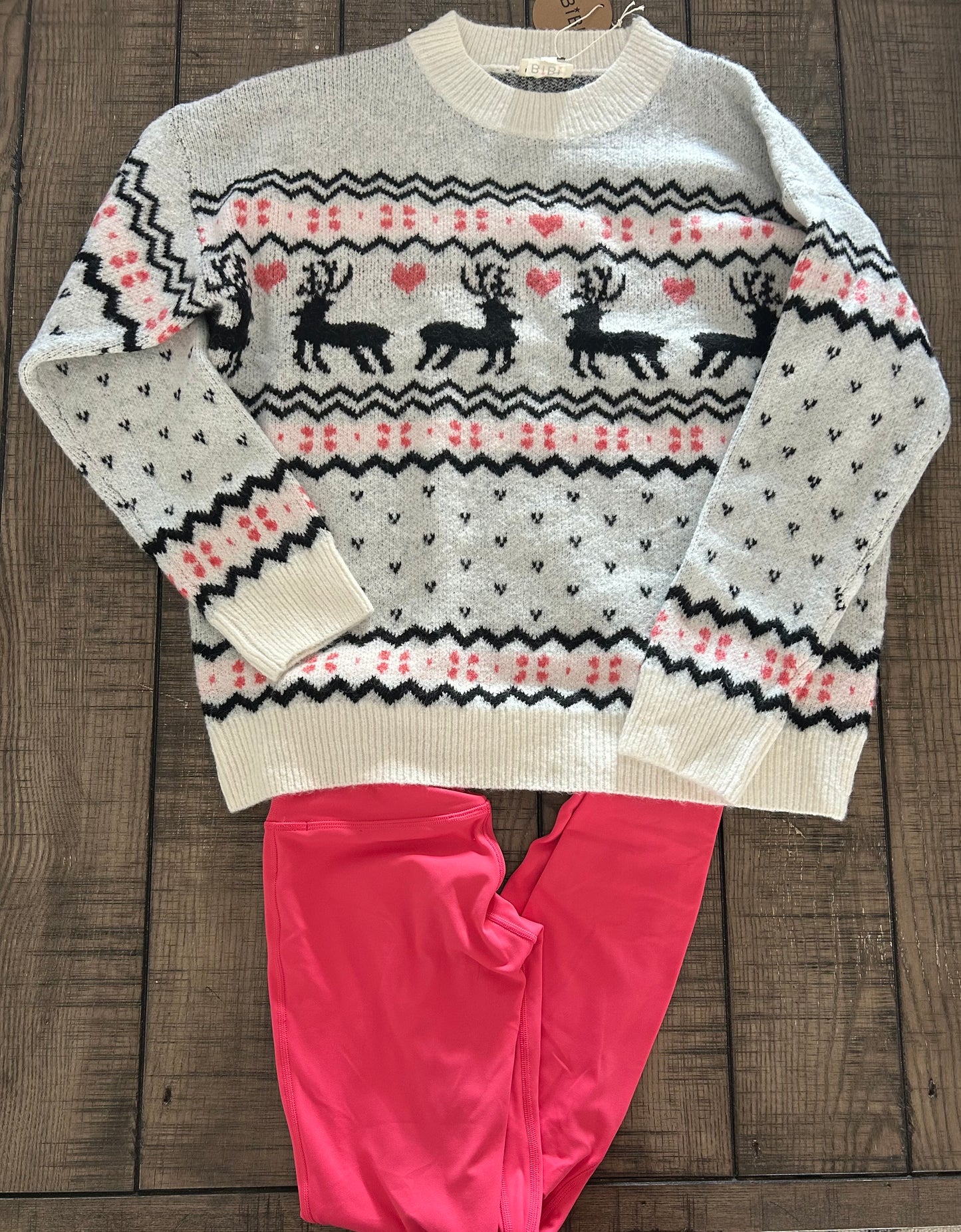 Deer Print Sweater