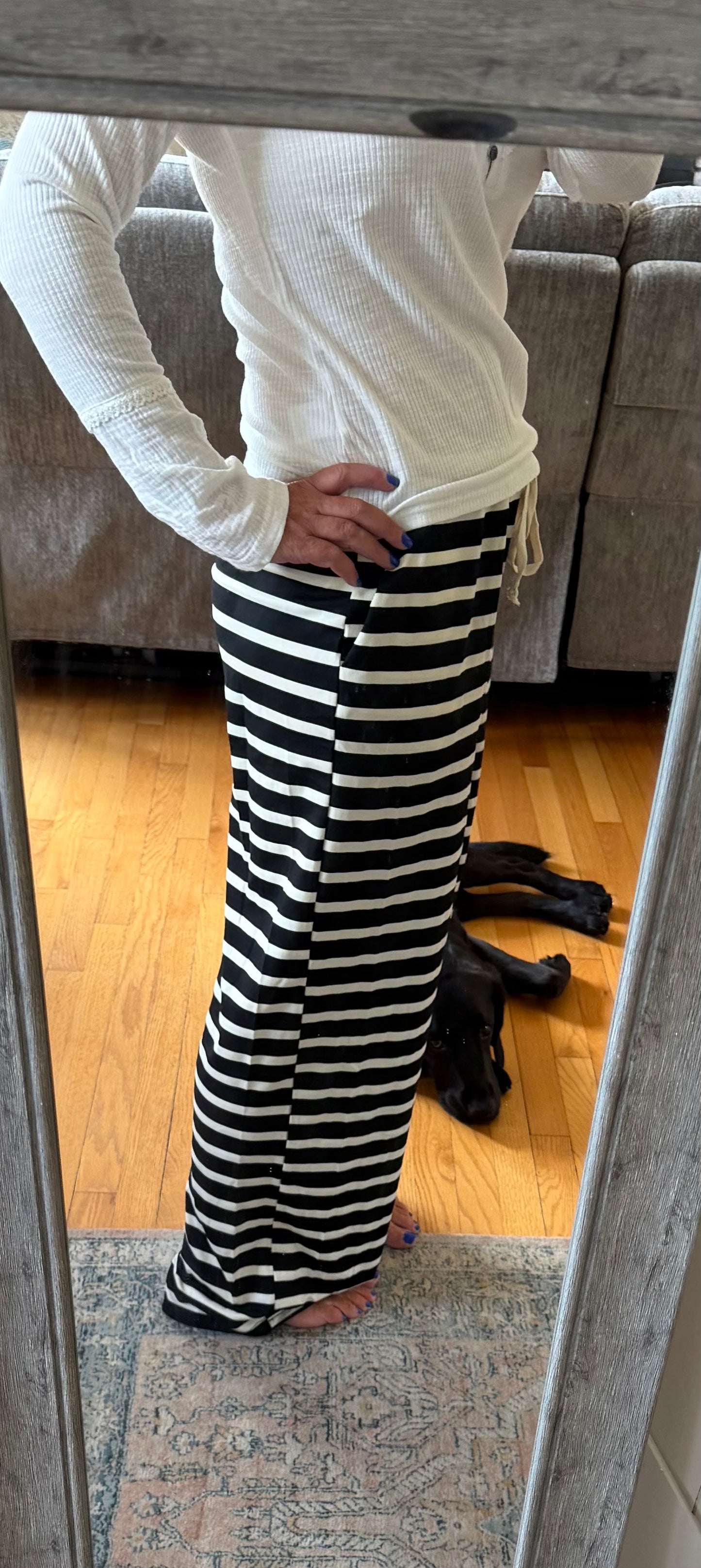 Striped Wide Leg Pant
