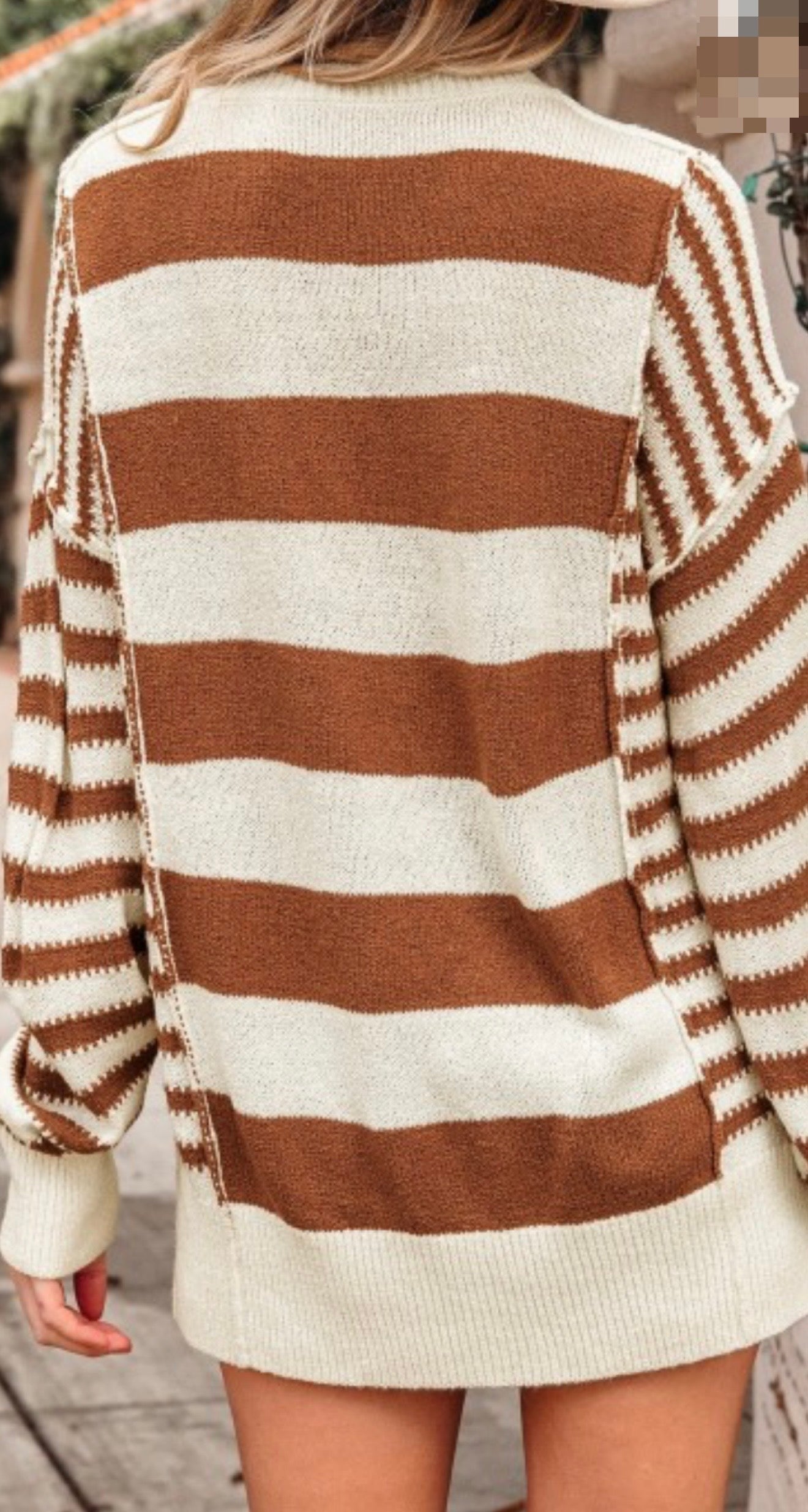 Striped Patchwork Sweater