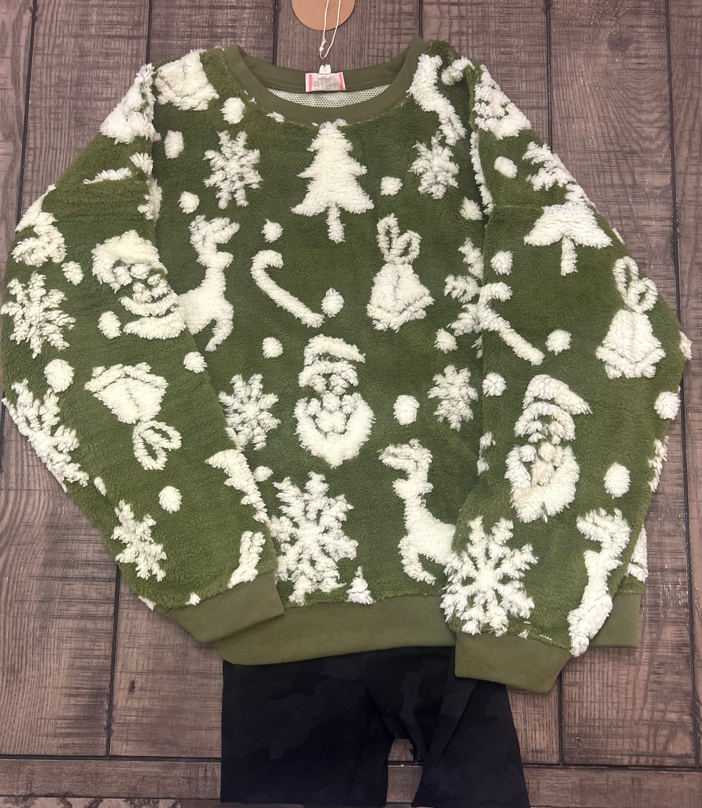 Christmas Print Sherpa