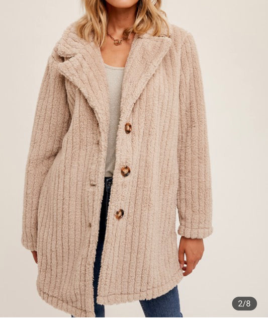 Soft and Cozy Button Down Coat