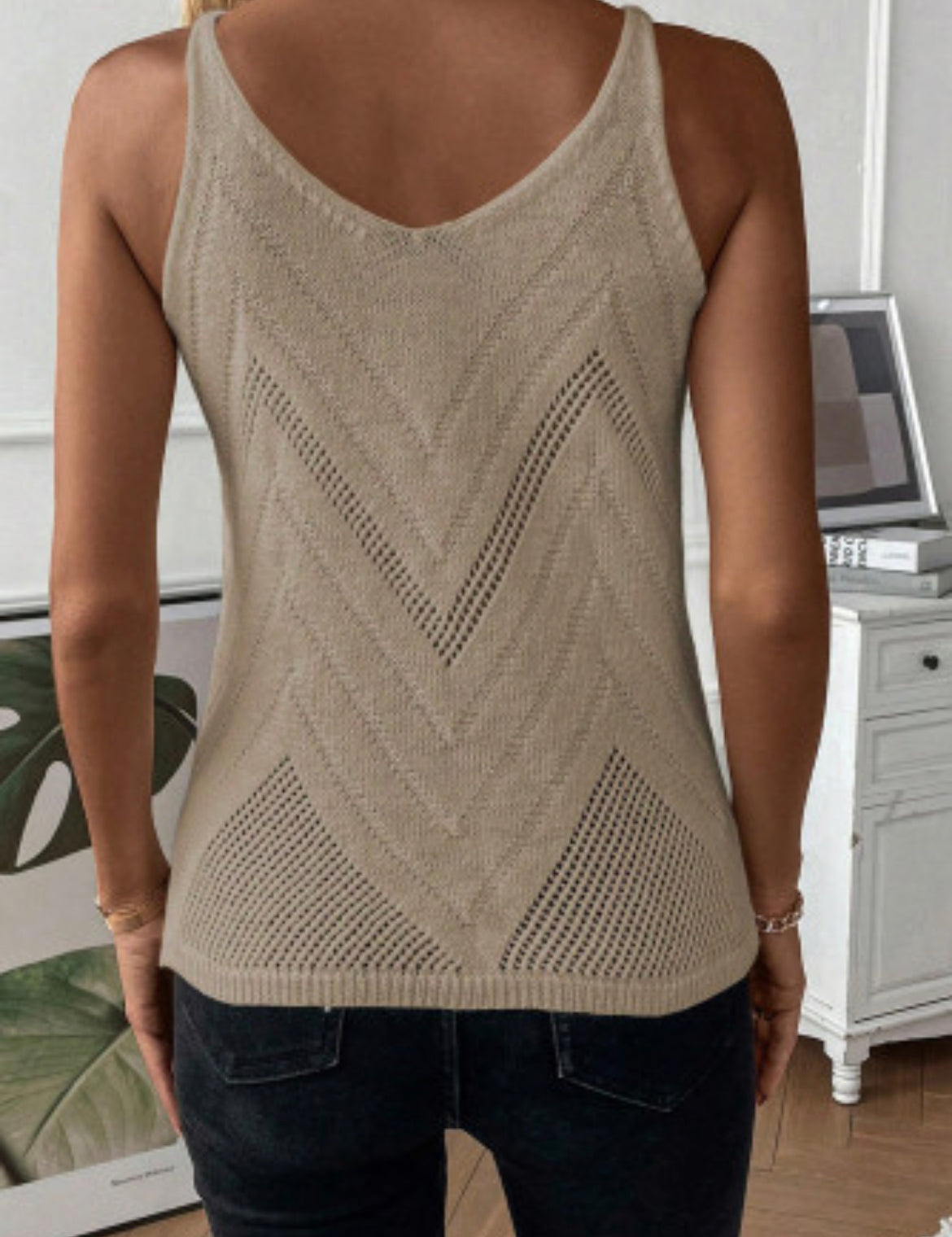 Spaghetti Strap Sweater Tank