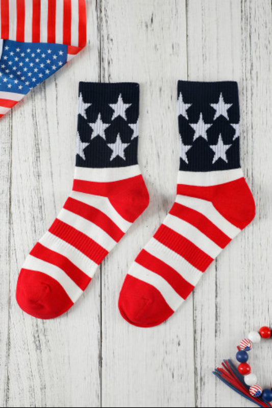 American Flag Socks