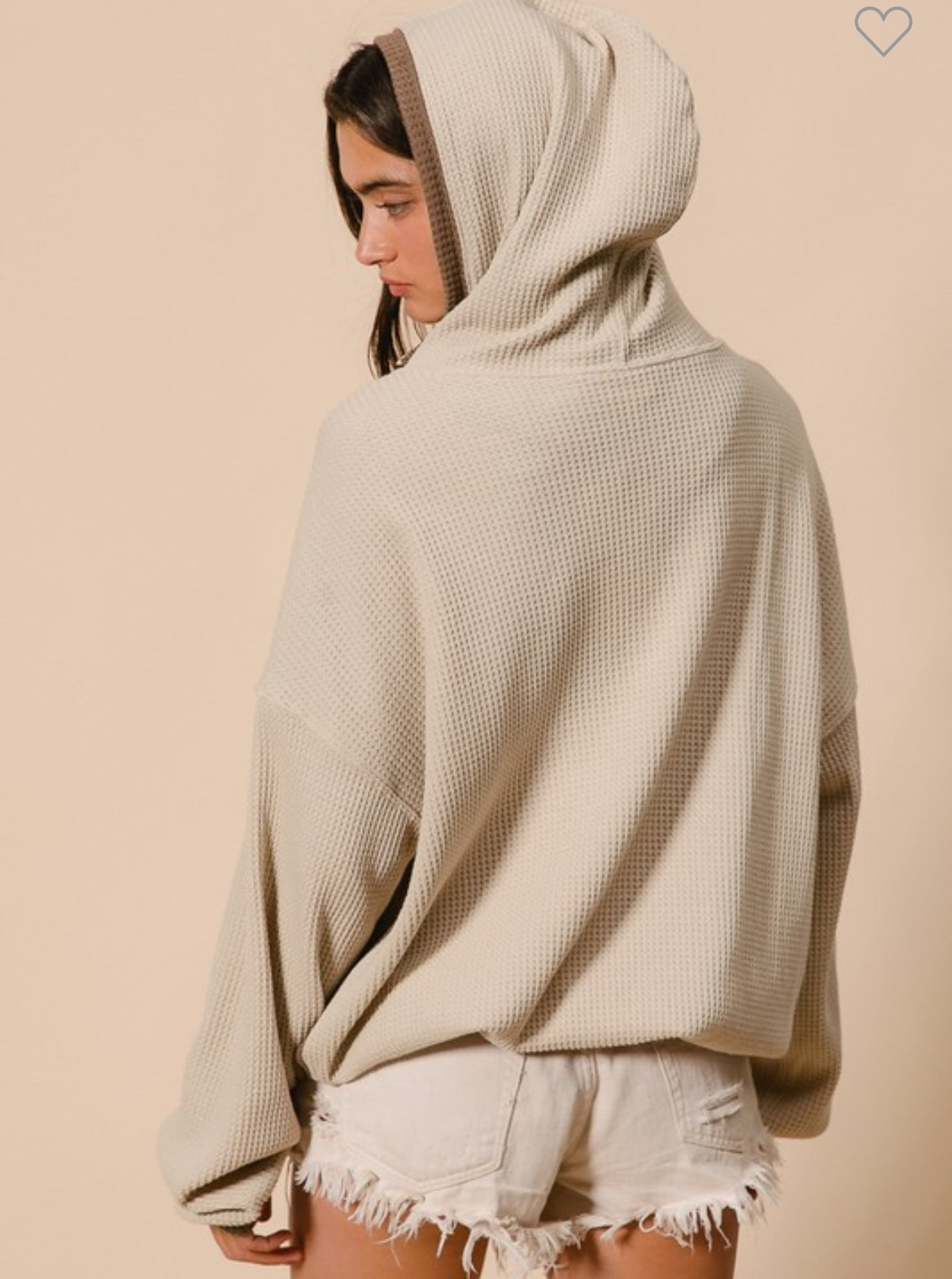 Thermal Knit Hooded Top