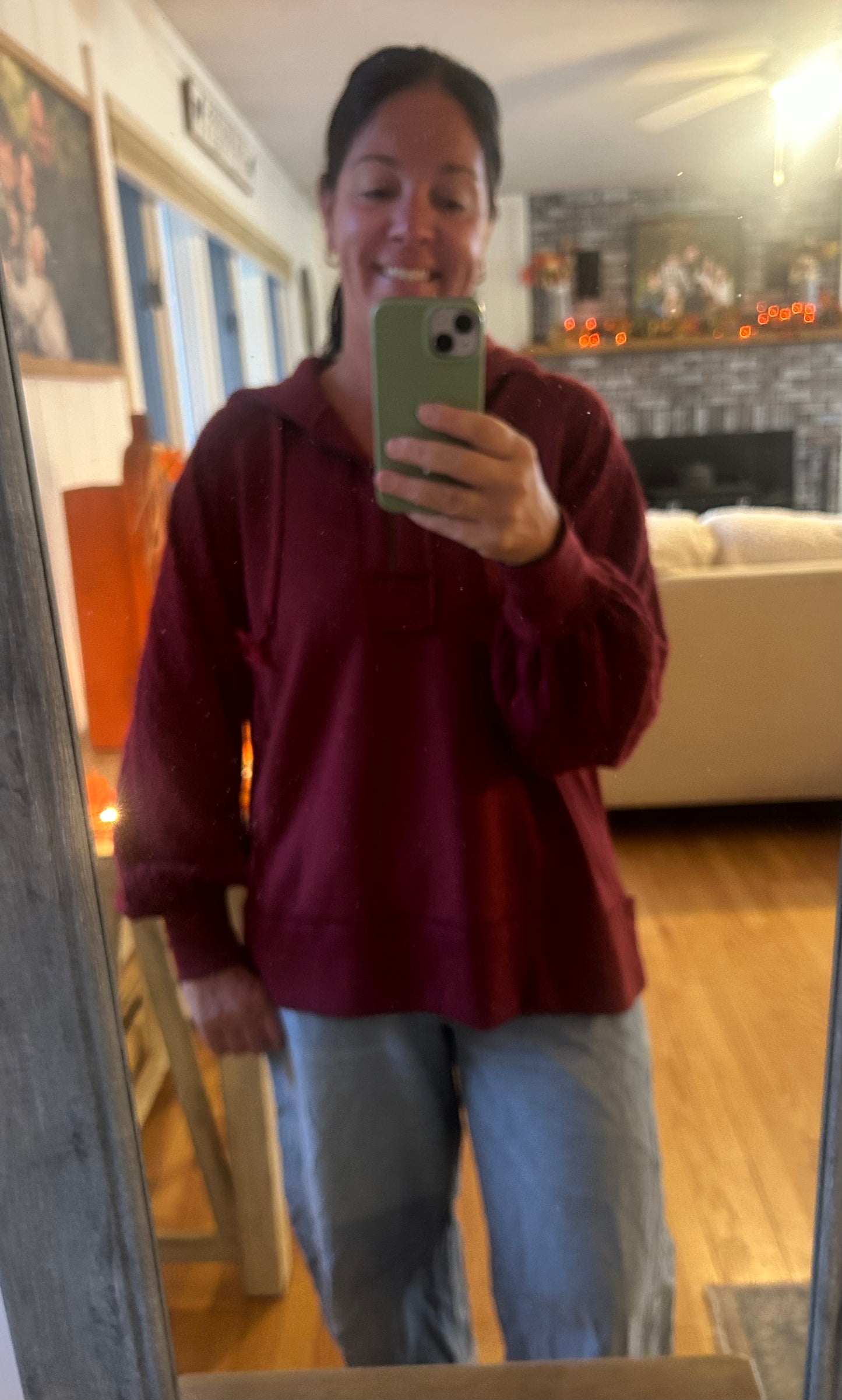 Knitted Sleeve Sweatshirt