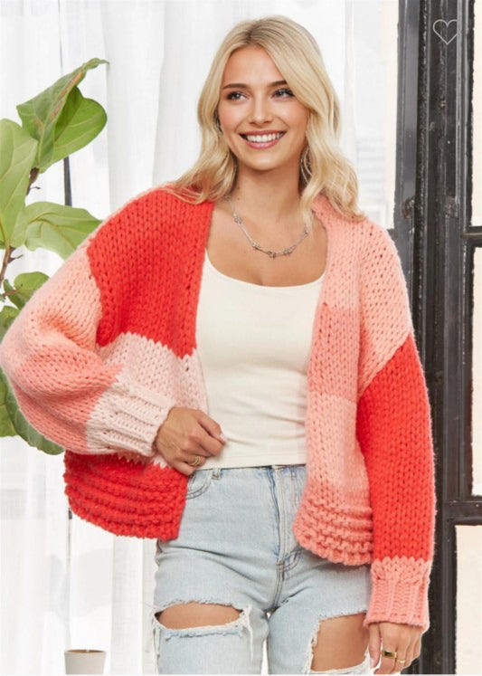 Color Block Knit Sweater