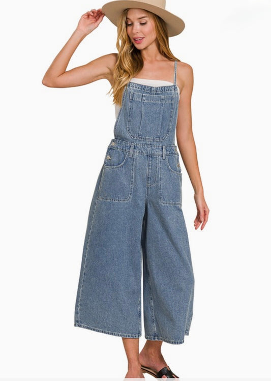 Wide Leg Overalls