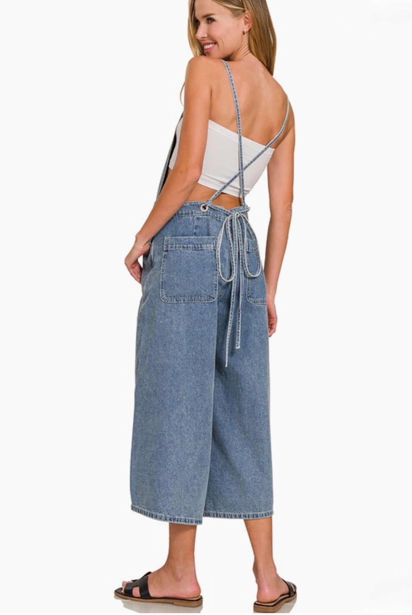 Wide Leg Overalls