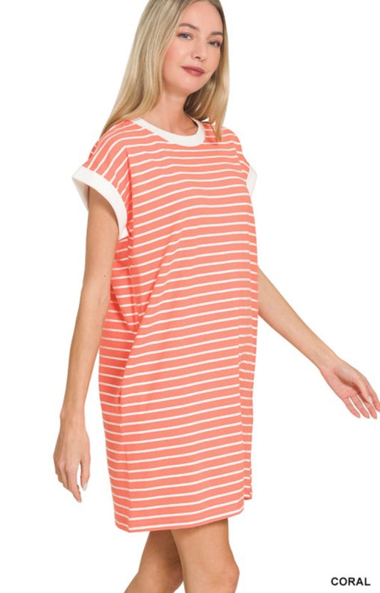 Striped T-shirt Dress