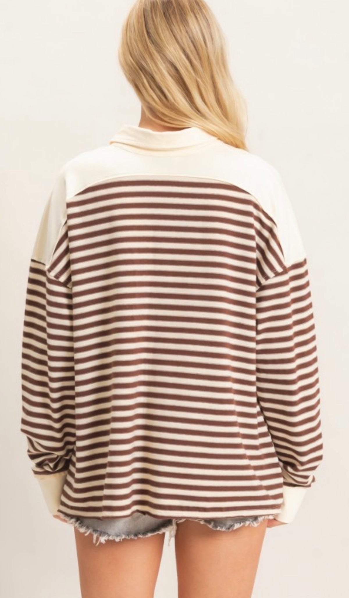 Striped Henley Top