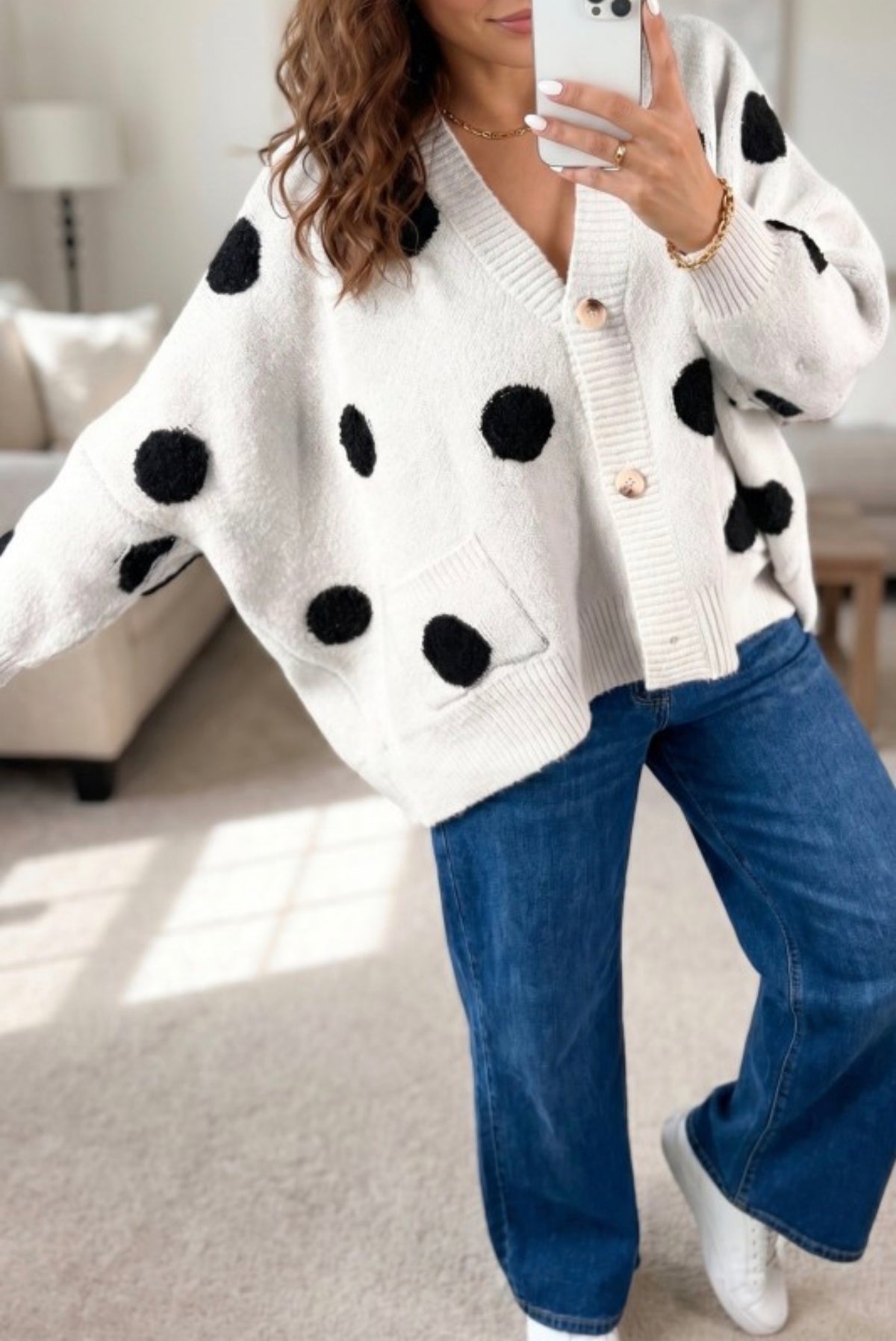 Polka Dot Cardigan