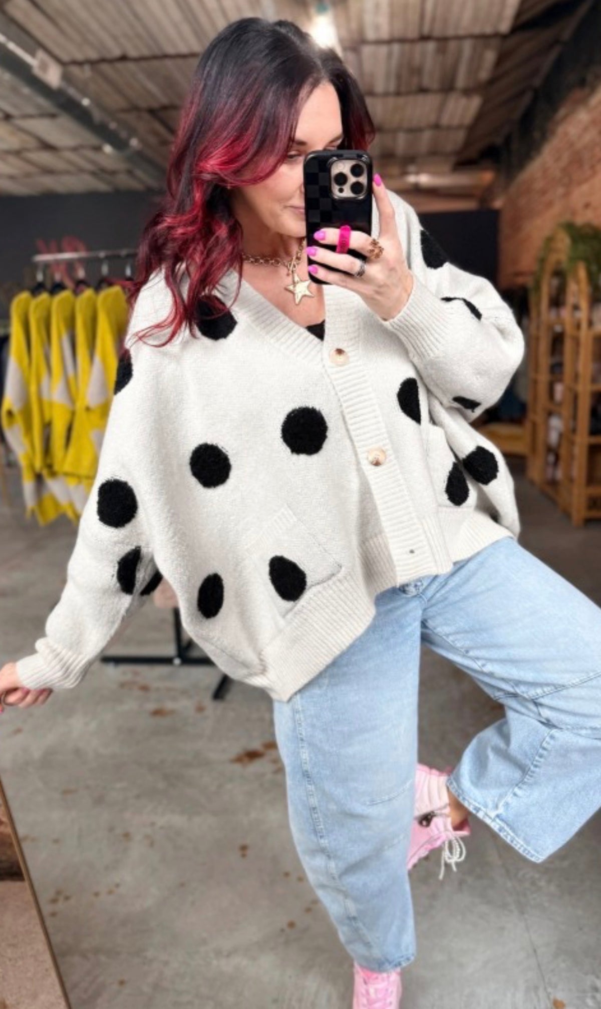 Polka Dot Cardigan
